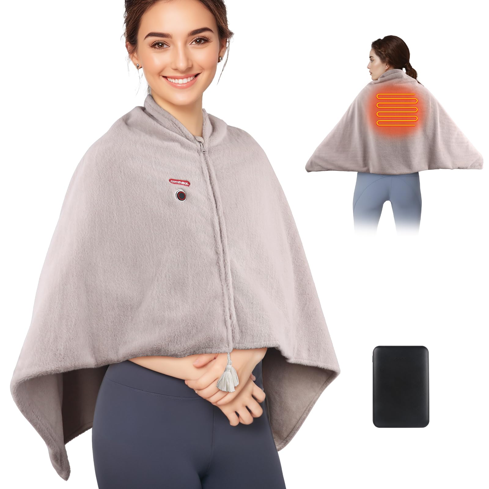 Amazon.com: comfheat Cordless Heated Blanket, Portable Battery